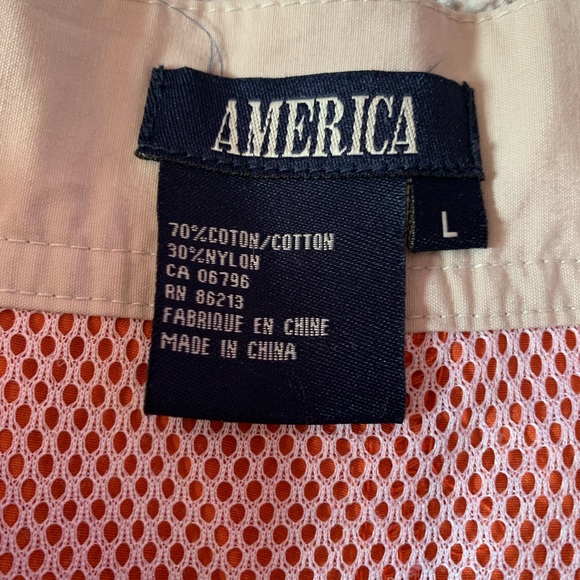 Orange and tan shorts that I have previously thrifted - Picture 3 of 4